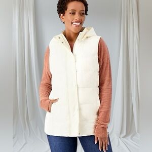 Susan Graver Weekend Water
Resistant Zip Off Hood Quilted Vest